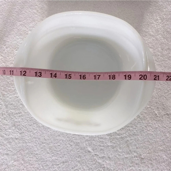 Vintage Dynaware Pyr O Rey Round Casserole With Lid Brown Floral Milk Glass - Picture 14 of 15